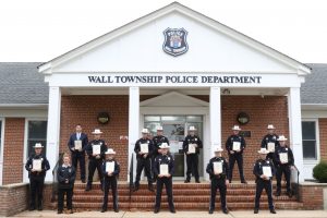 Wall Police receive several Monmouth County 200 Club Valor Awards at Wall Police HQ